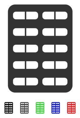 Hap Blister düz simgesi