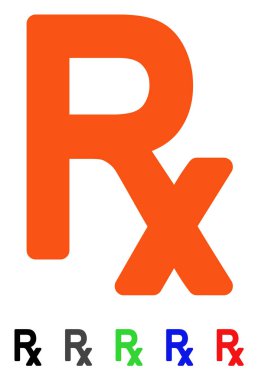 Reçete sembol düz simgesini