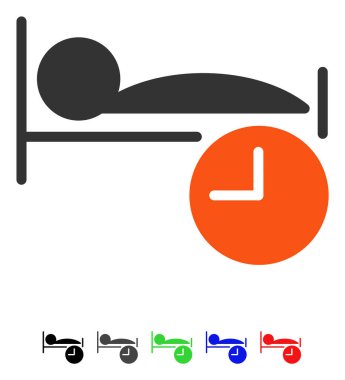 Saat düz simgesini uyku