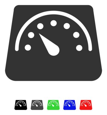 Ağırlık ölçer düz simgesi