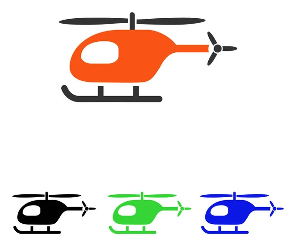Icona vettore piatto elicottero — Vettoriale Stock