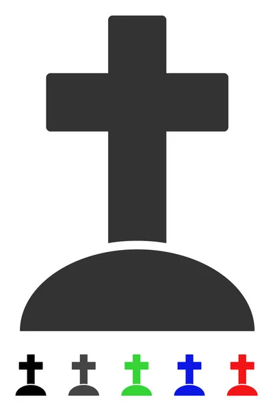 Grave Flat Icon — Stock Vector