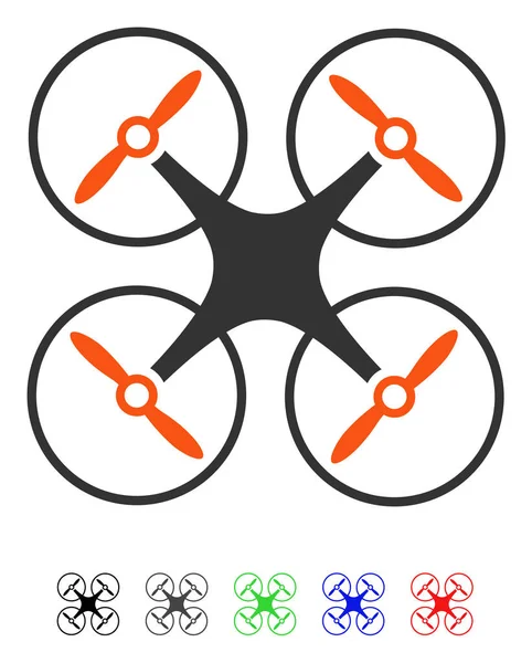 Nanocopter düz simgesi