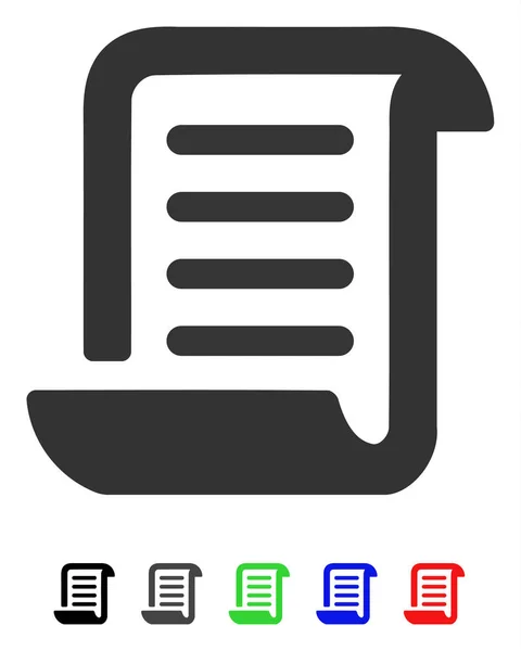 Icône plate de rouleau de papier — Image vectorielle