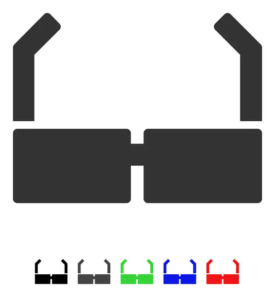 Bril platte pictogram — Stockvector