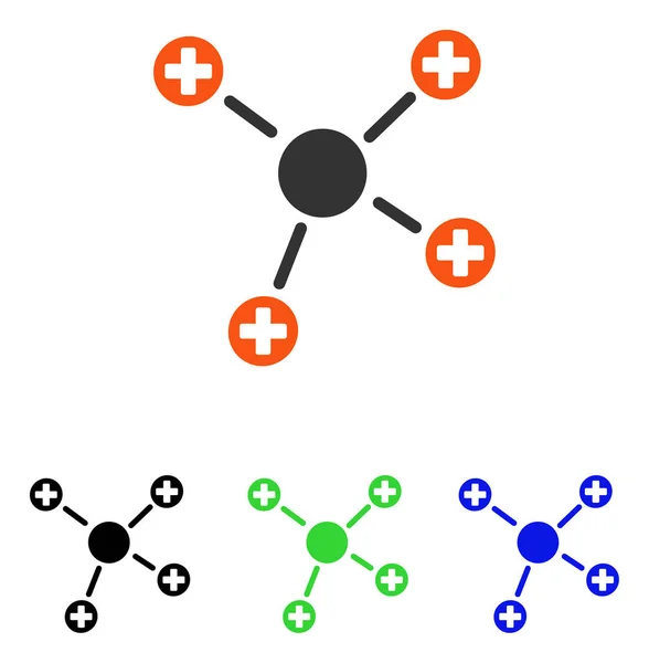 Geneeskunde Links platte Vector pictogram — Stockvector