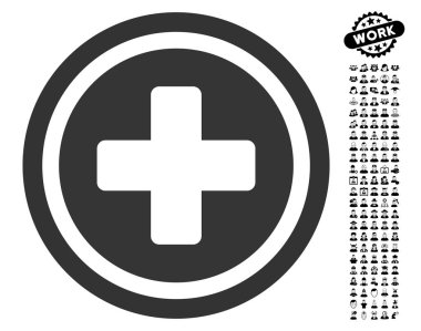 İnsanlar Bonus ile çapraz simgesi yuvarlak