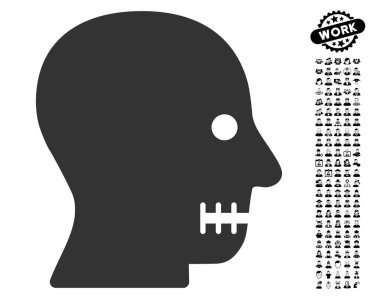 İş Bonus ile dikili ağız simgesi