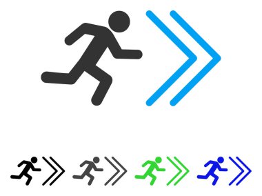 Çıkış yönünde düz simgesi