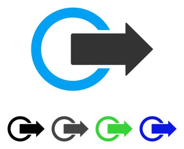 oturum kapatma düz simgesi