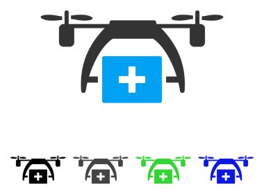 İlk yardım uçağı düz simgesi