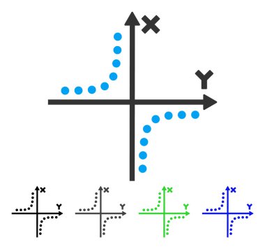 Hiperbol arsa düz simgesi