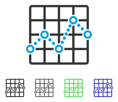 Satırı arsa düz simgesi