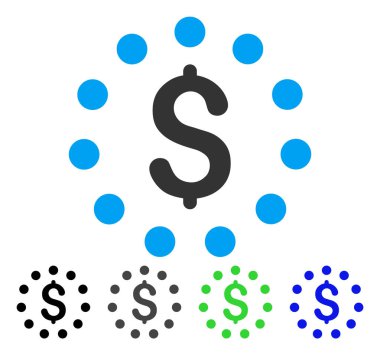 düz dolar işareti simgesi