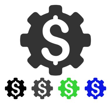 Dolar seçenekleri düz simgesi