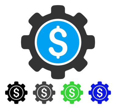 Mali seçenekleri vites düz simgesi