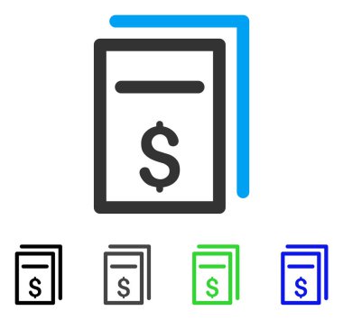 Fiyat sayfası kopyası düz simgesi