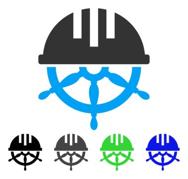 Kaplı direksiyon düz simgesi