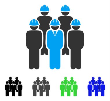 Geliştirici personel düz simgesi