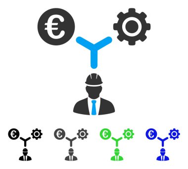 Avrupa Kalkınma ilişkiler düz simgesi