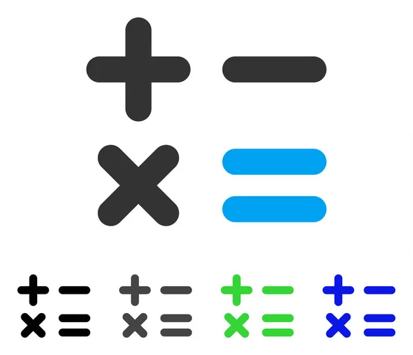 Ícone plano da calculadora — Vetor de Stock