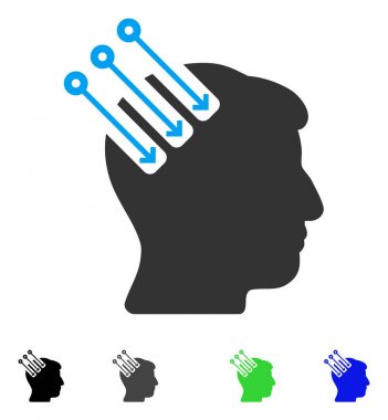 Nöro arabirim düz simgesi