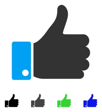 Başparmak yukarı düz simgesi