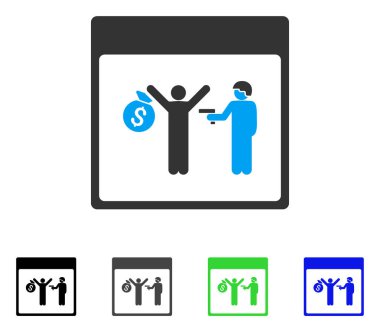 Tutuklama takvim sayfa düz simgesini