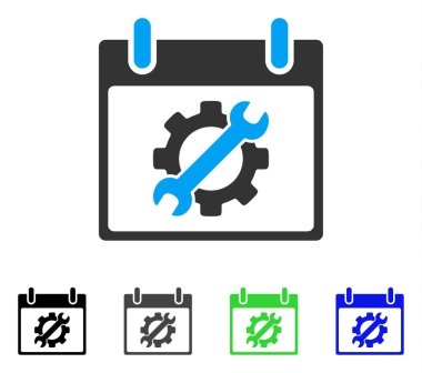 Yapılandırma araçları takvim gün düz simgesini