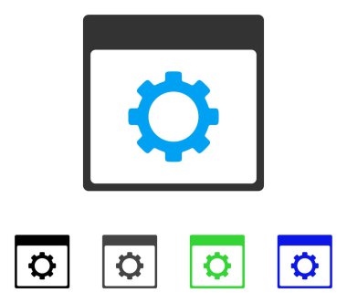 Vites seçenekleri sayfa düz simge takvim