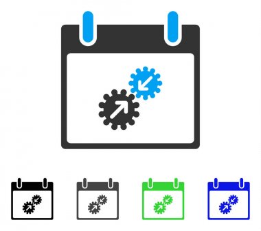 Gears entegrasyonu takvim gün düz simgesini