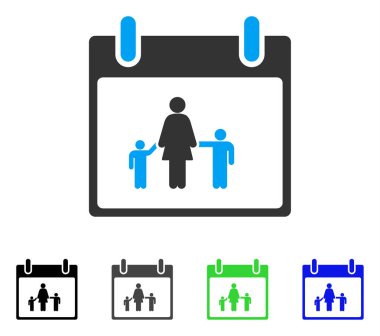 Takvim günü düz simgesi