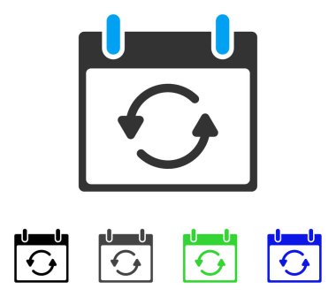 Takvim gün düz simgesini Yenile