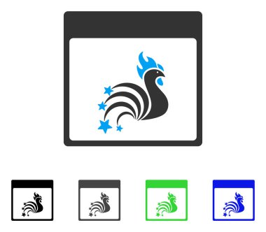 Horoz Fireworks sayfa düz simge takvim