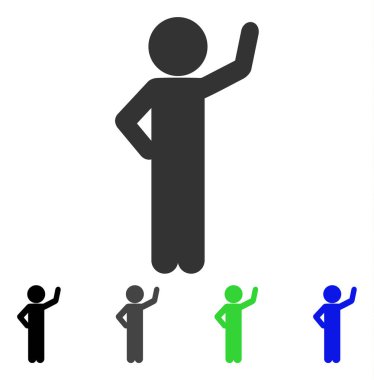 Çocuk güvence düz simgesi