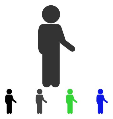 Çocuk Idler düz simgesi