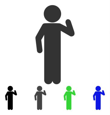 Çocuk görüş düz simgesi