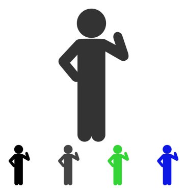 Çocuk teklif düz simgesi