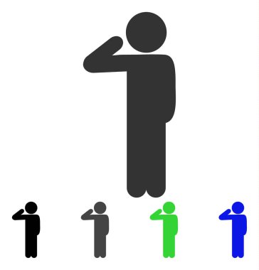 Çocuk Selam düz simgesi