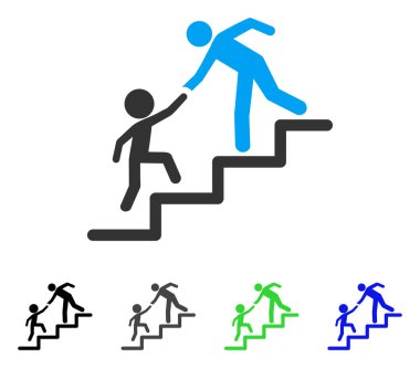 Eğitim adımları düz simgesini