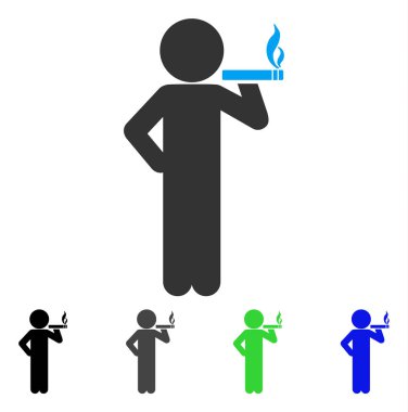 Sigara çocuk düz simgesi