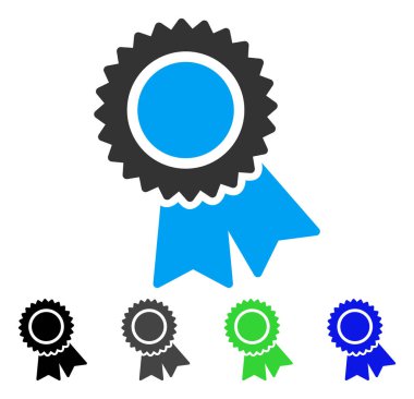 Sertifika düz simgesi