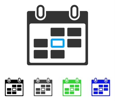 Seçili takvim gün düz simgesini