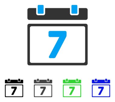 Yedinci gün düz simgesi