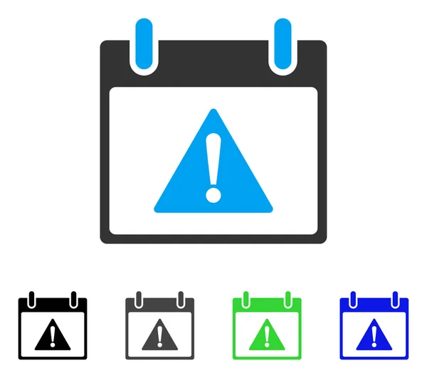 Плоская икона "День предупреждения" — стоковый вектор