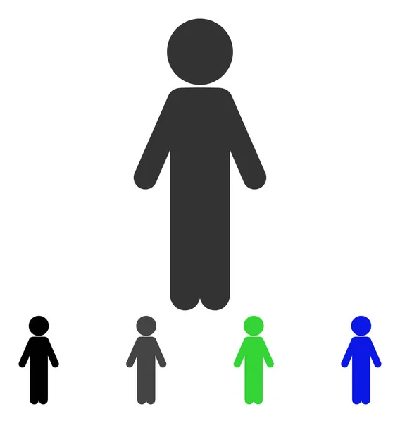 Standing Child Flat Icon — Stock Vector