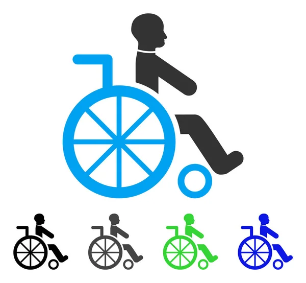 Значок инвалидной коляски — стоковый вектор
