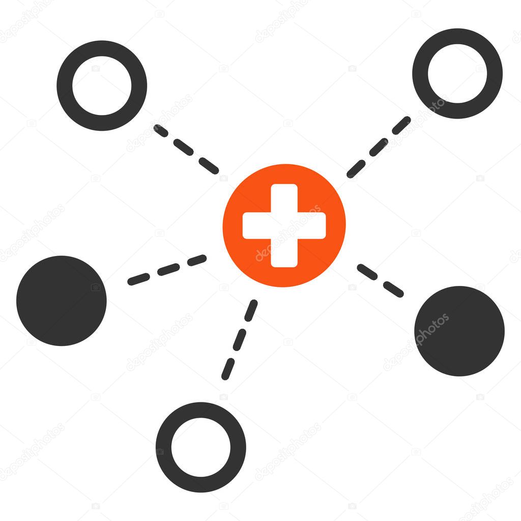 Medical Links Flat Icon