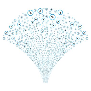 Kaynak akışı, keskin yuvarlanır ok simgeleri