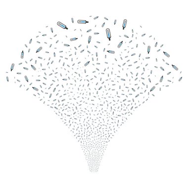 Kaynak termometre akışı simgeleri